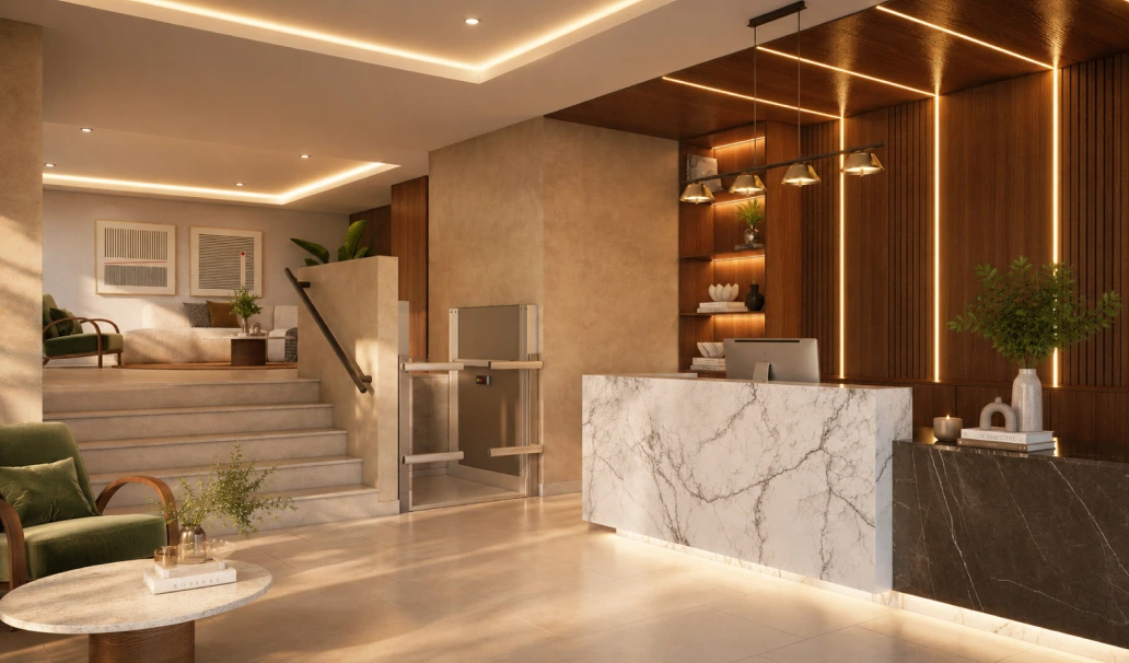 lobby gran central colonial los portales departamentos